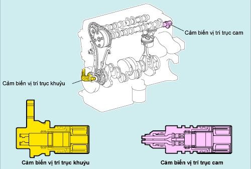 Vị trí bánh răng cam Suzuki đối với động cơ DOHC
